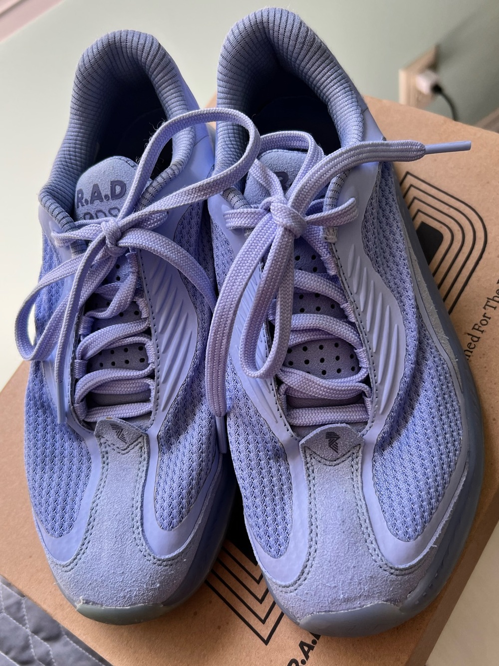 R.A.D Women’s Lavender Mesh Lace-Up Sneakers